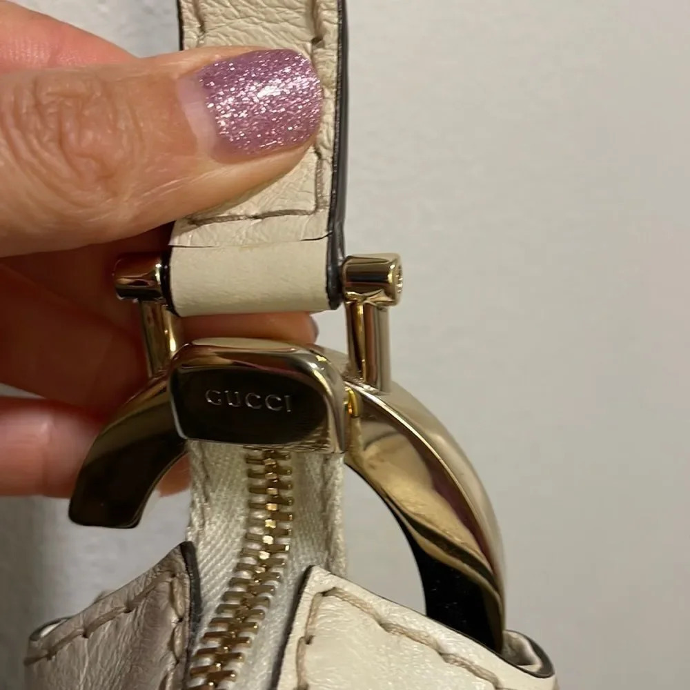 NWOT Gucci Authentic woman’s cloth and leather shoulder bag - Picture 14 of 15